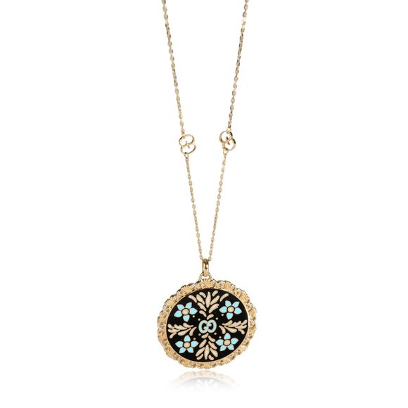 Gucci Handbags - Gucci Iconic Floral Pendant on Chain with GG detail in 18K Yellow Gold